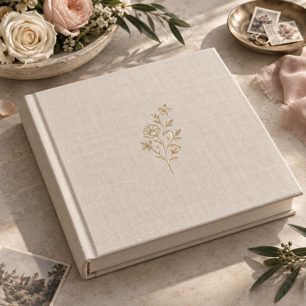 Heirloom Linen Photo Album